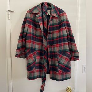 Vintage Plaid Coat